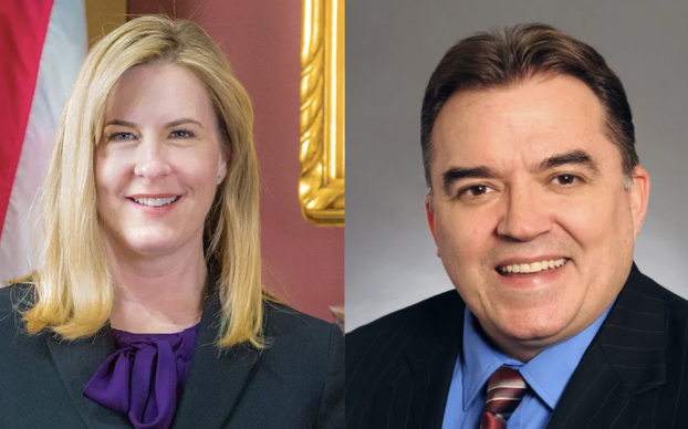 Minnesota Rep. Melissa Hortman and Sen. John Hoffman