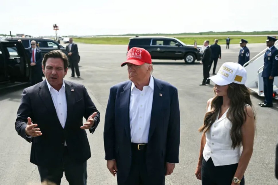 Donald Trump, Ron DeSantis, Kristi Noem