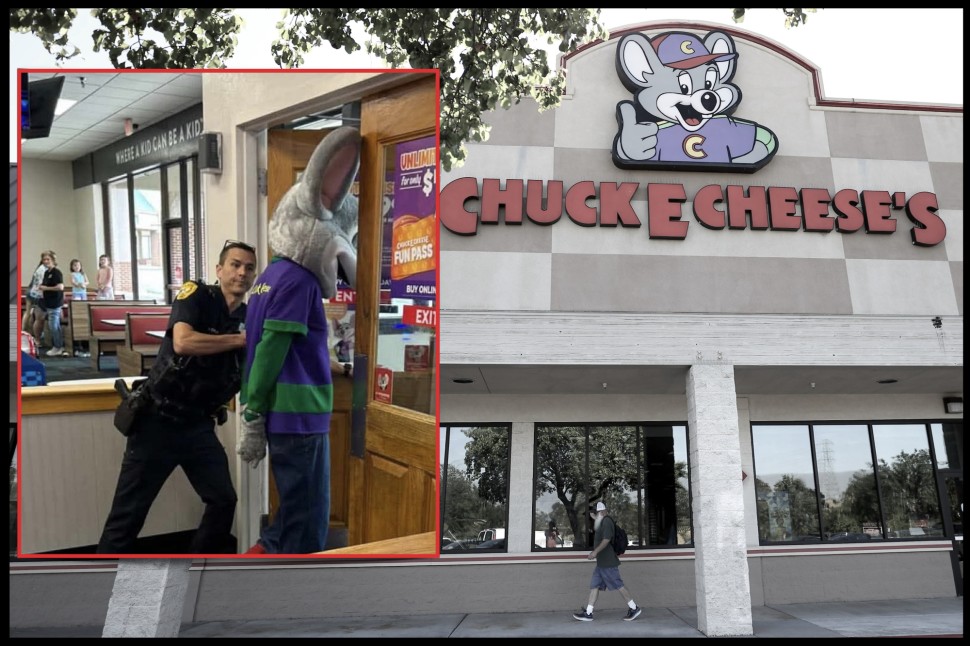 Chuck E. Cheese Arrested! Employee Cuffed While Dressed in Full